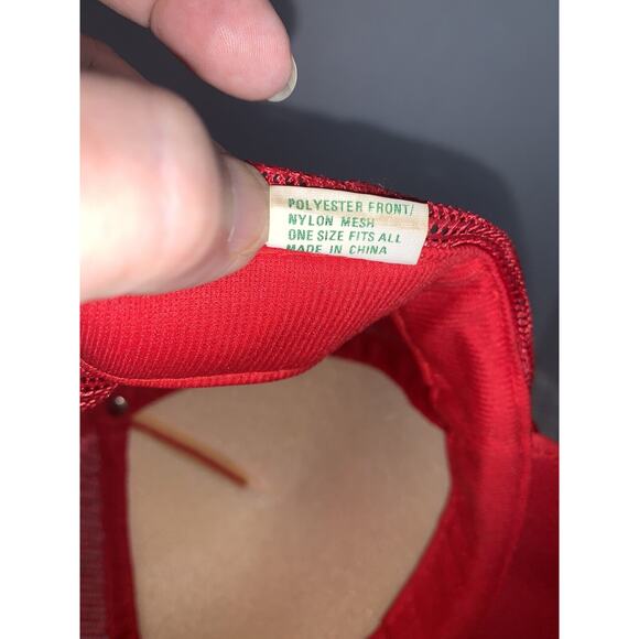 Vintage Stroh's Beer Trucker Mesh Hat Snapback Red Showboat Foam Crown - Picture 10 of 11